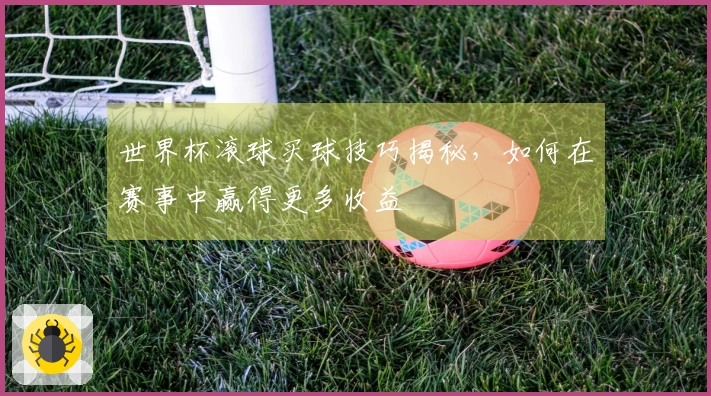 世界杯滚球买球技巧揭秘，如何在赛事中赢得更多收益